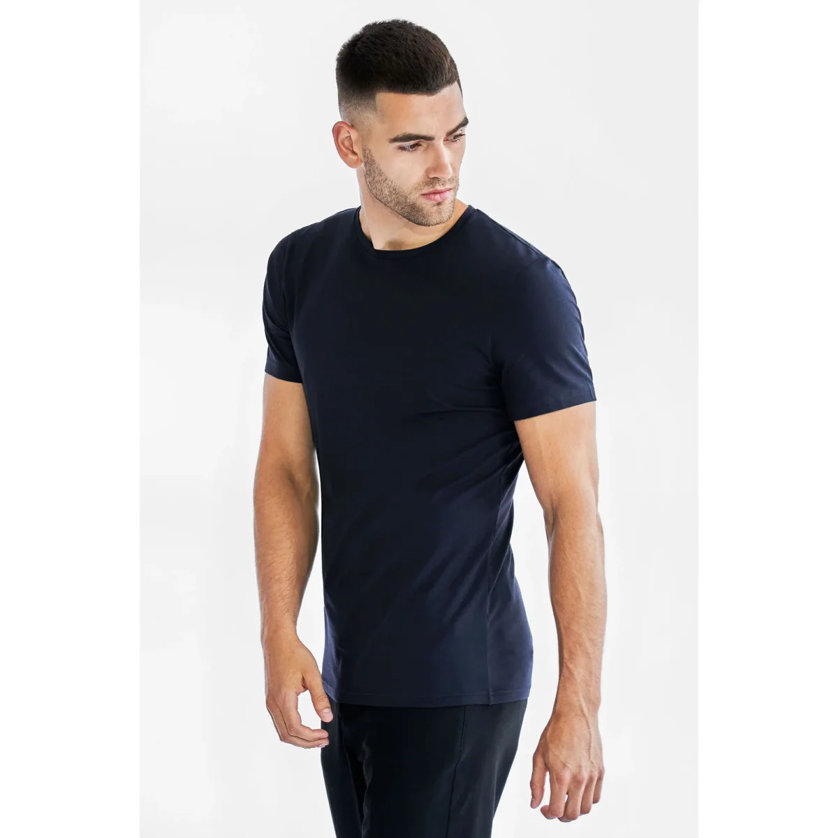 2-Pack T-Shirts CREW NECK Slim aus Bio-Baumwolle – Bild 6