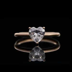 LOVEMENT Herz  –  1 Karat Verlobungsring mit Stein SPECTRA™
